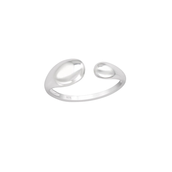 Riva Silver Curved Split Ring