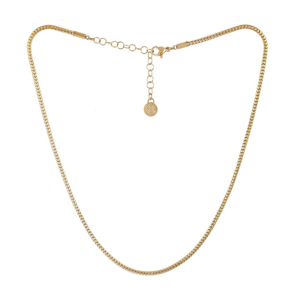 Round Snake Chain Necklace | Anartxy