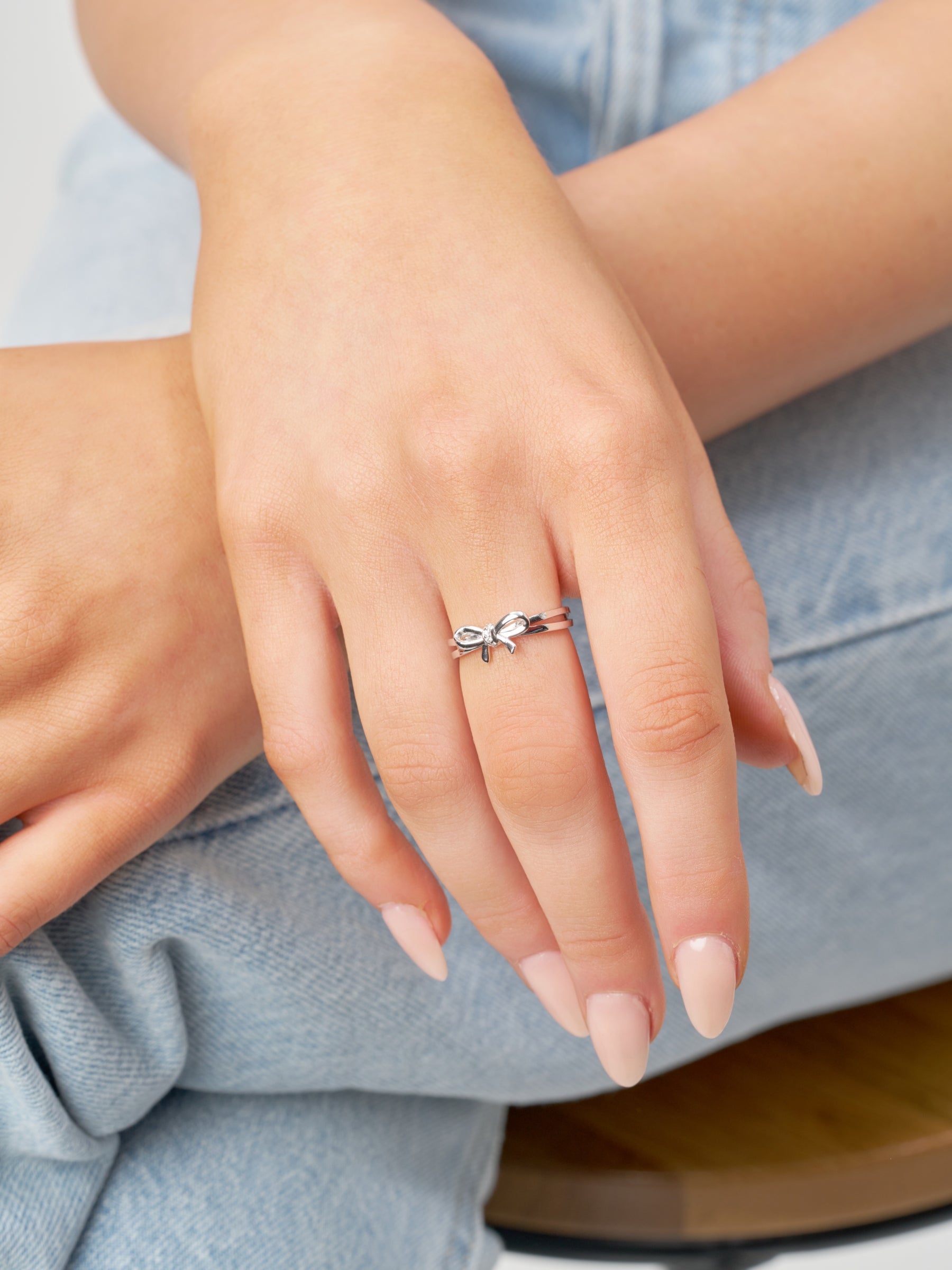 Silver Bow Ring | Mida