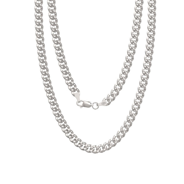 Silver Chunky Curb Chain Necklace