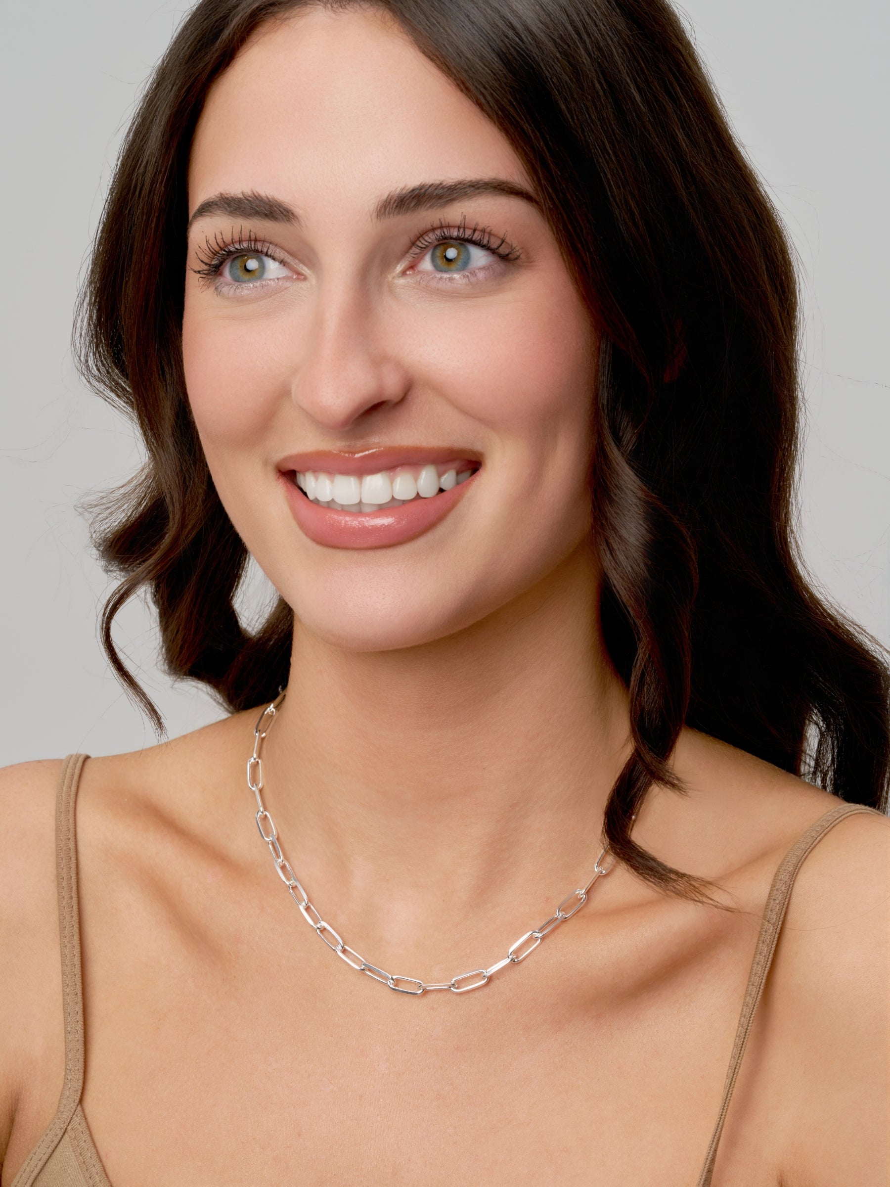 Silver Chunky Paperclip Necklace | Matea