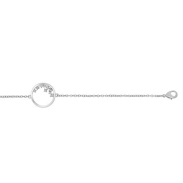 Silver Circle Constellation Bracelet