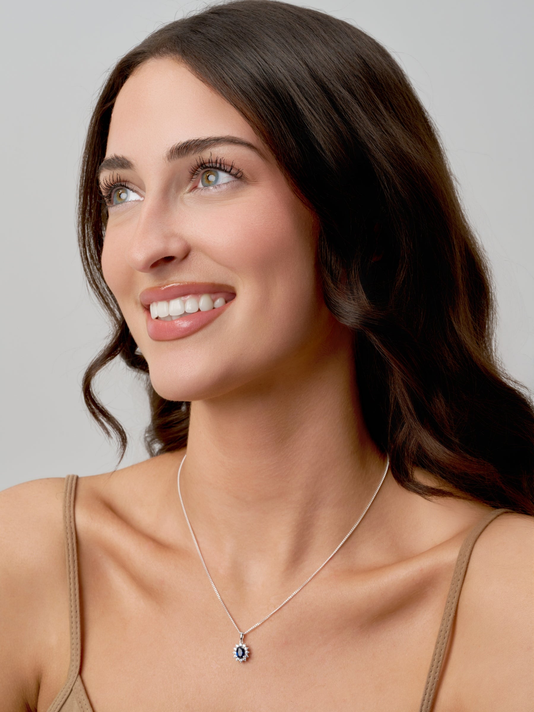 Silver Coloured Stone Cluster Pendant | Coole