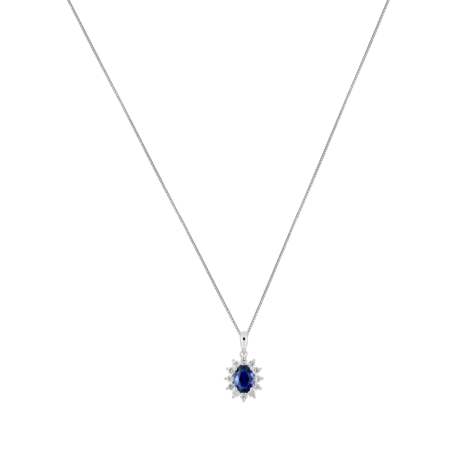 Silver Coloured Stone Cluster Pendant | Coole