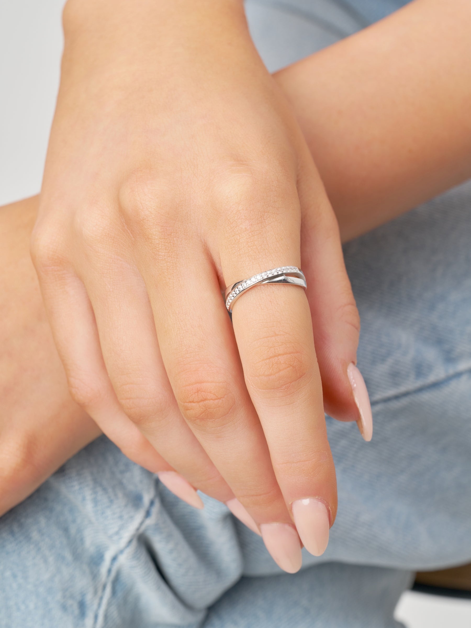 Silver Crossover Ring | Arkadi