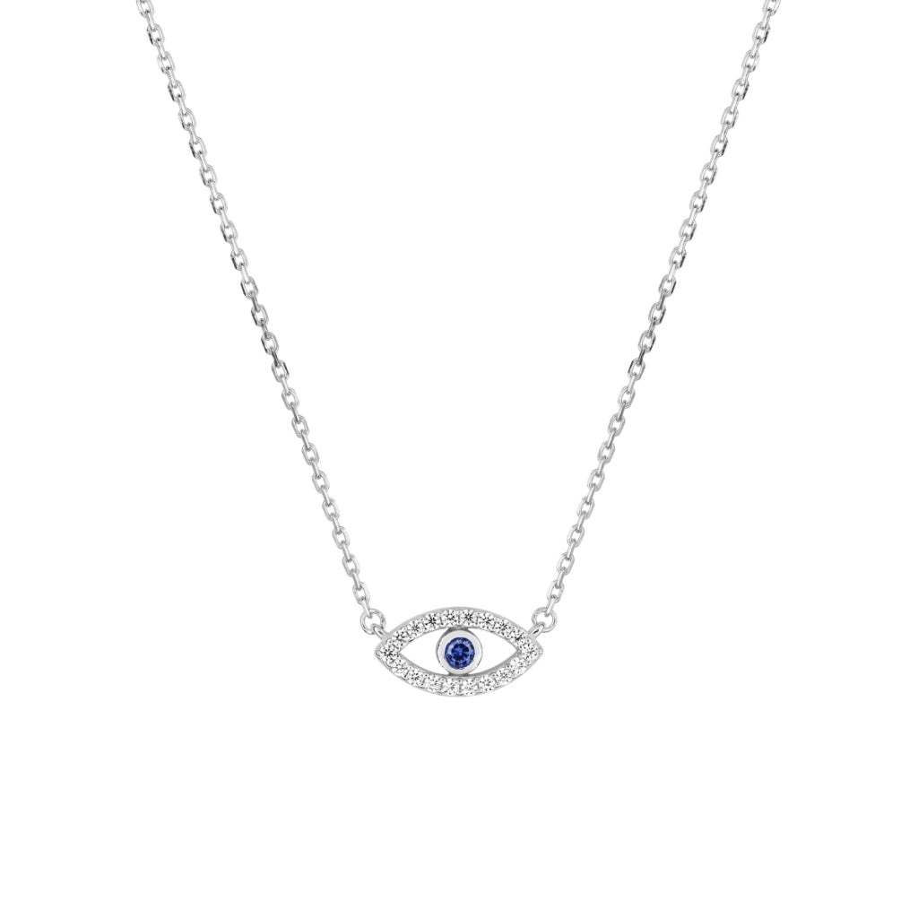 Silver Evil Eye Necklace | Elli