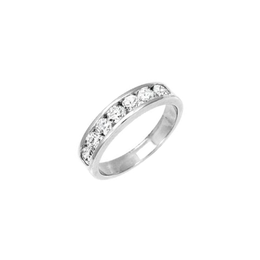 Silver Half Eternity Ring | Nali