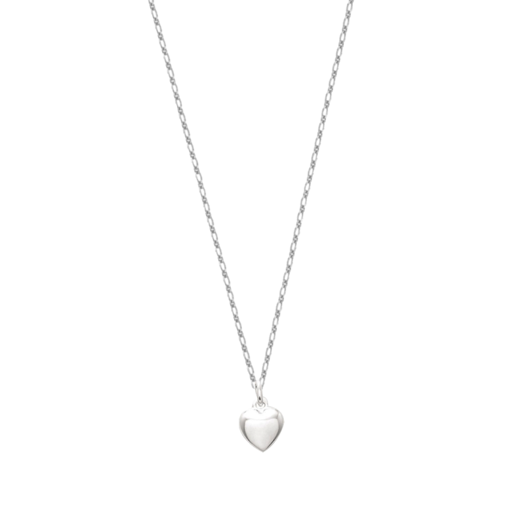 Silver Heart Pendant Necklace | Maya
