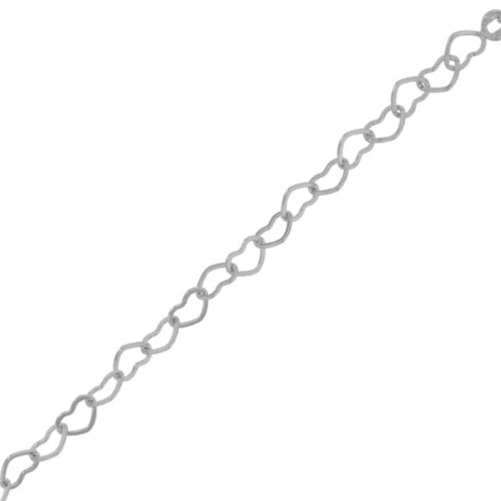 Silver Loveheart Chain Bracelet | Elvisa
