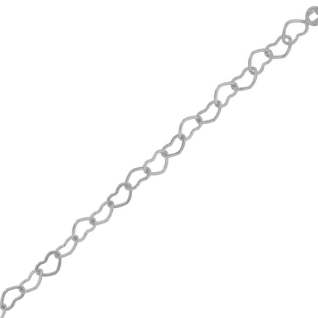 Silver Loveheart Chain Bracelet | Elvisa