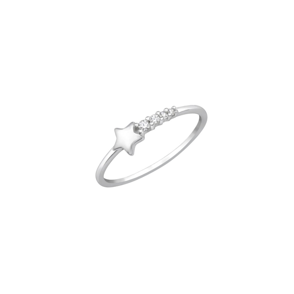 Silver Shooting Star Ring | Lexi