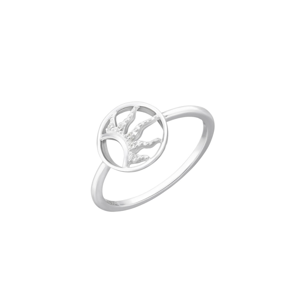 Silver Sun Cut Out Ring | Solas