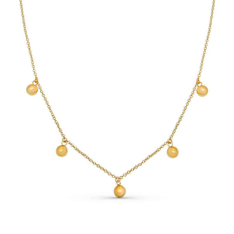 Solano Gold Beaded Necklace