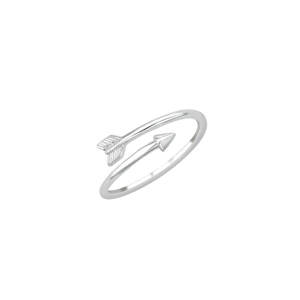 Spili Silver Delicate Arrow Ring