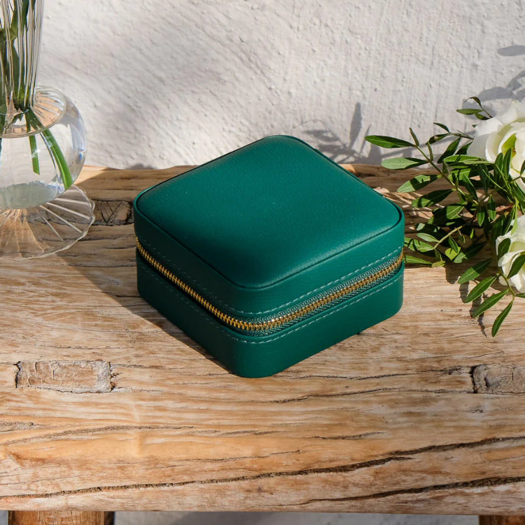 Square Jewellery Case | Corinne | Faux Leather | Maison Scarlett