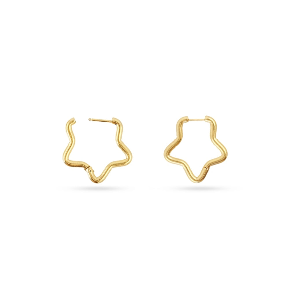 Star Hoop Earrings | Anartxy