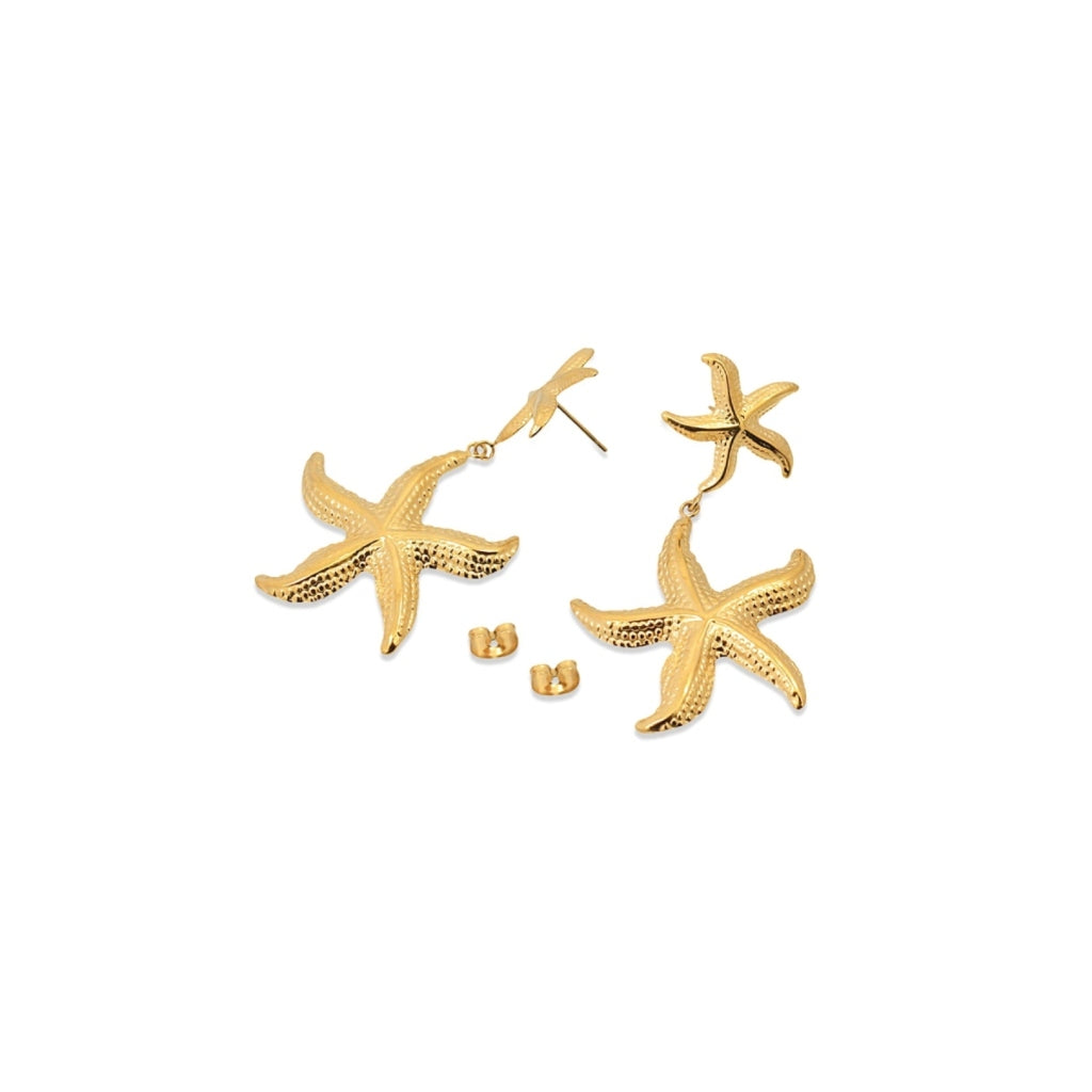 Starfish Dangle Stud Earrings | Anartxy