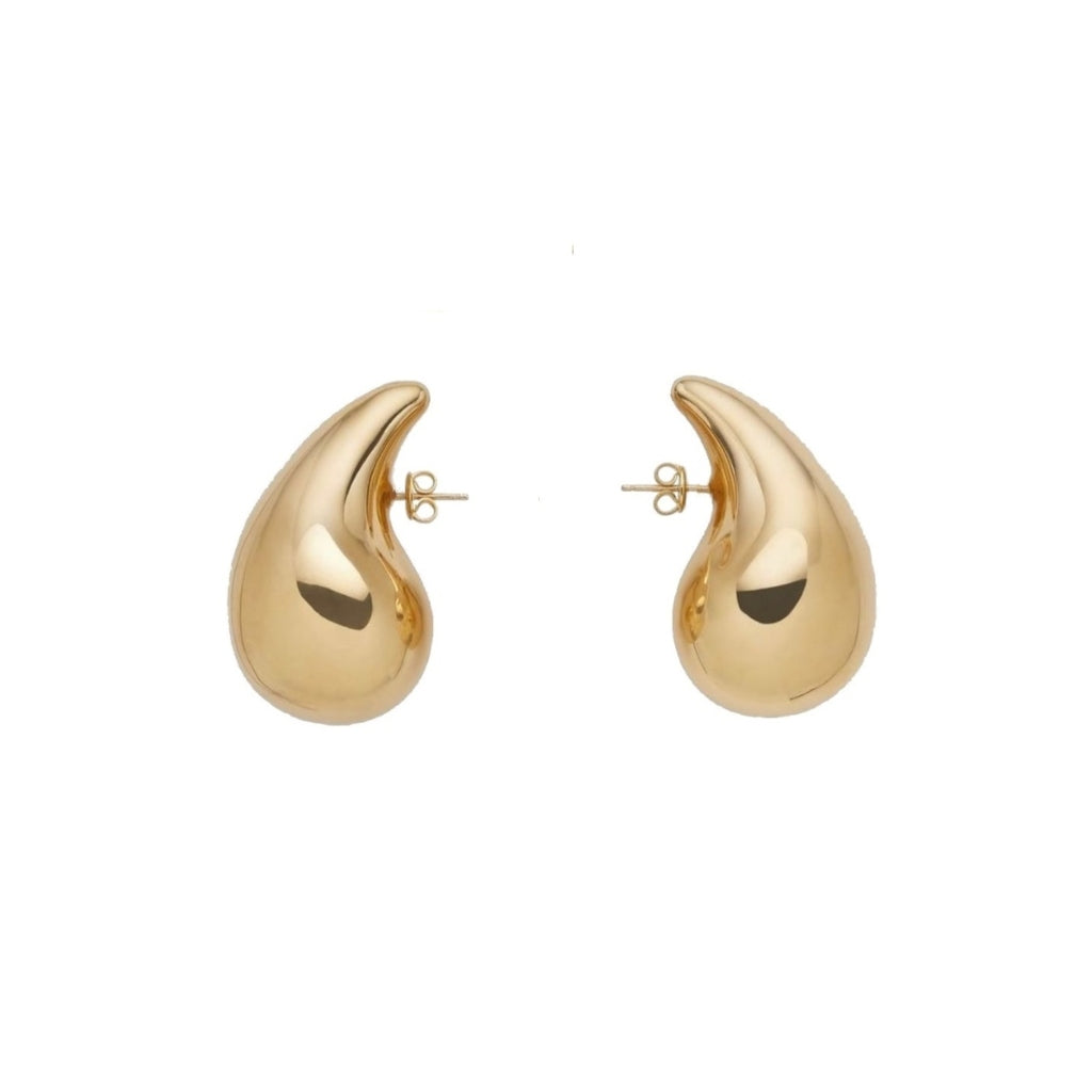 Steel Chunky Drop Stud Earrings | Josi