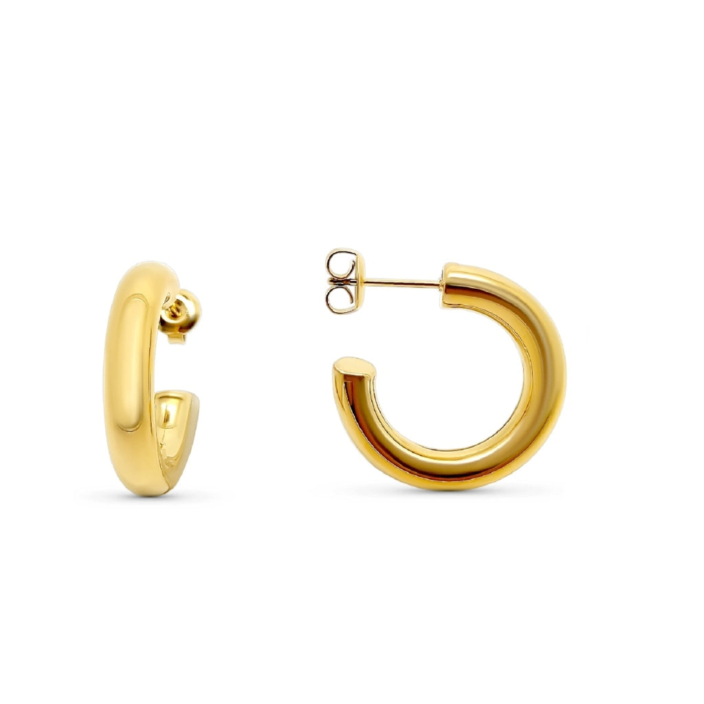 Steel Classic Hoop Earrings | Jona