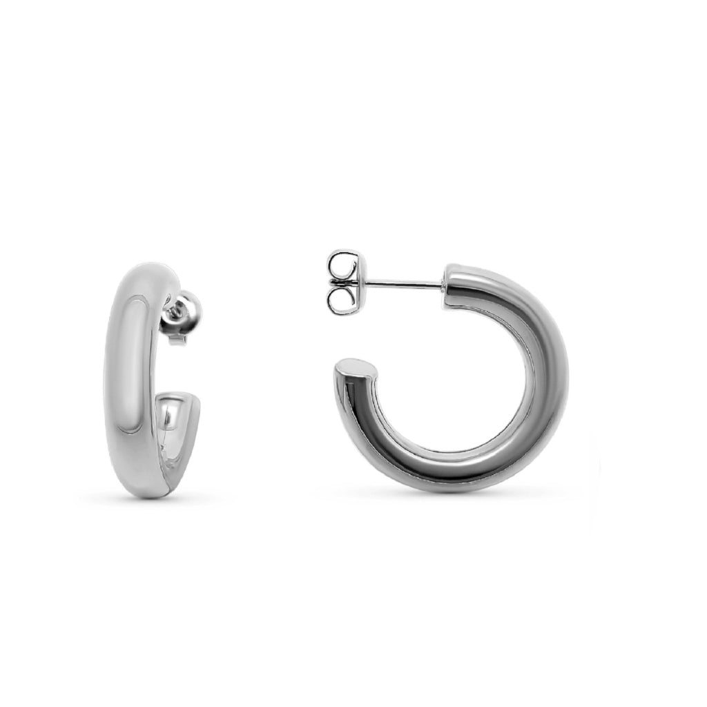 Steel Classic Hoop Earrings | Jona