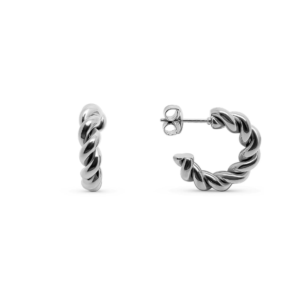 Steel Rope Hoop Earrings | Letti