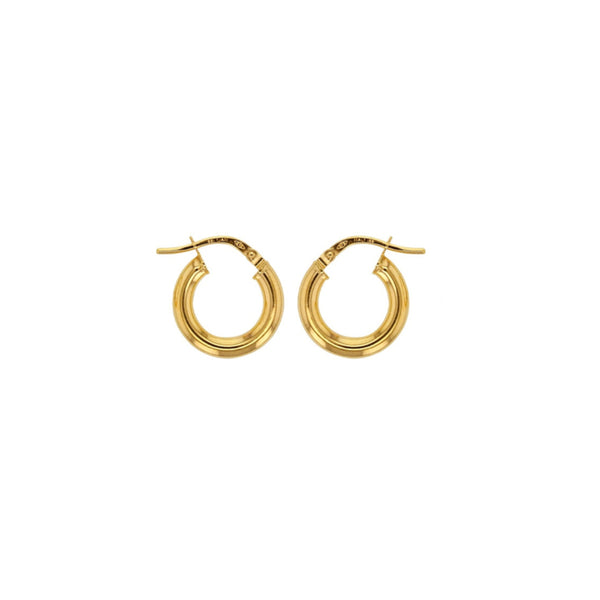9 Carat Gold Creole Hoop Earrings