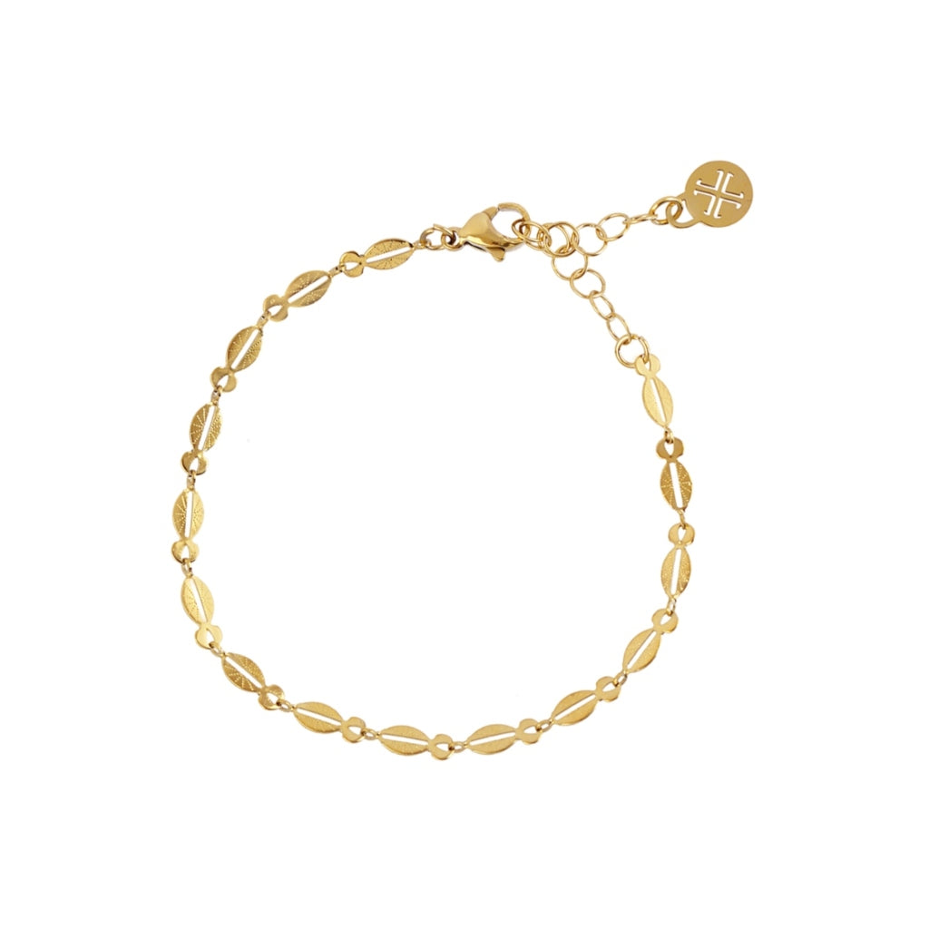 Textured Oval Link Bracelet | Anartxy