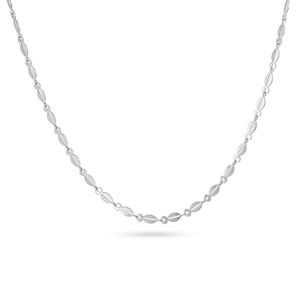 Textured Oval Link Necklace | Anartxy