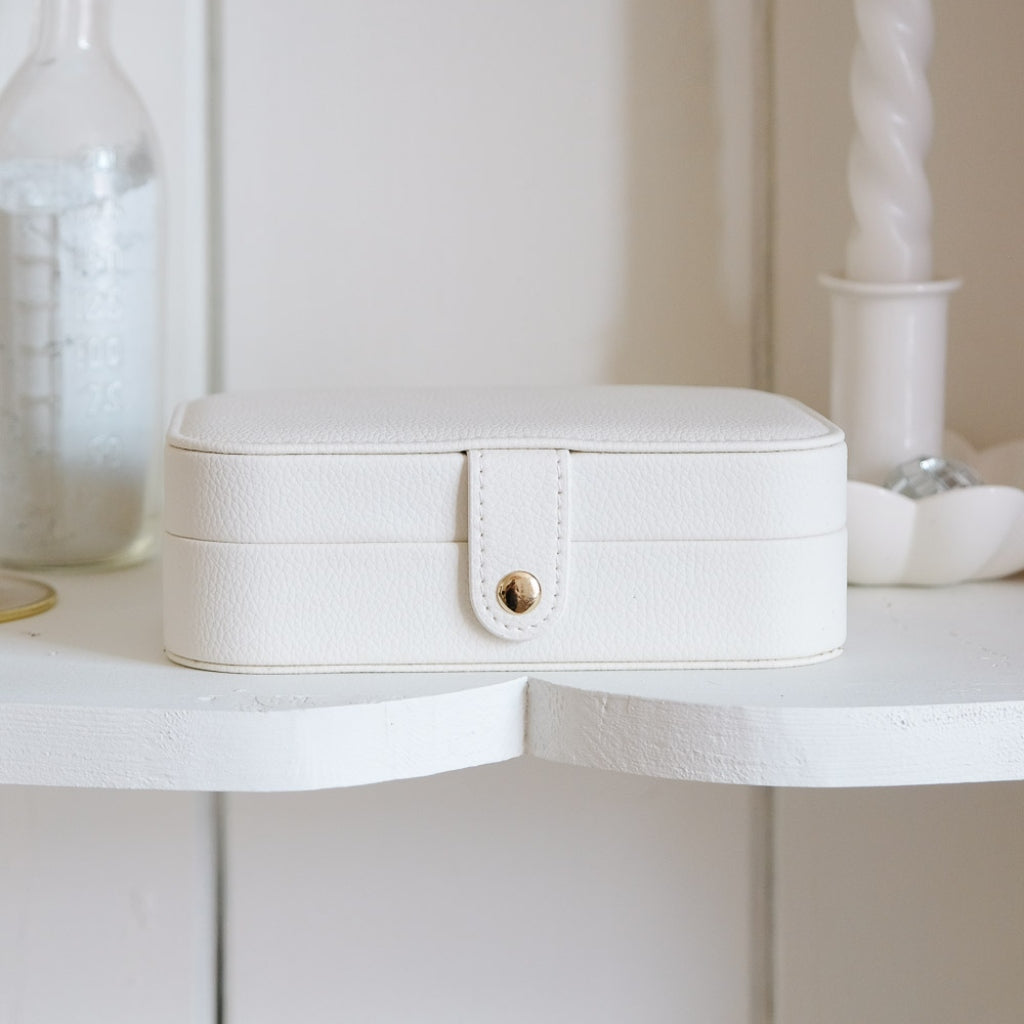 Rectangle Travel Jewellery Box | Brigitte | Faux Leather | Maison Scarlett