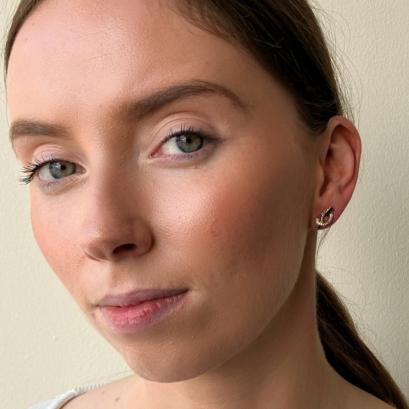 Vix Gold Knot Stud Earrings