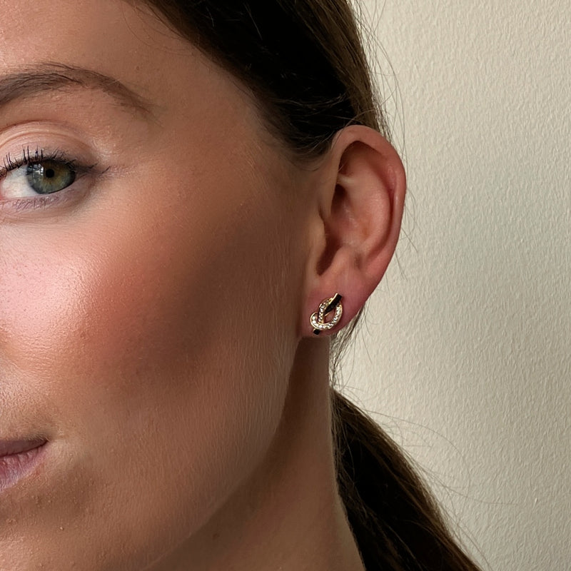 Vix Gold Knot Stud Earrings