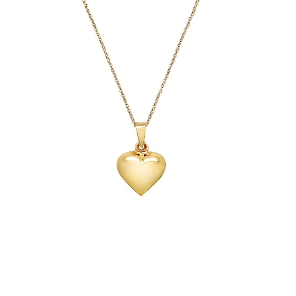 Ami Gold Chunky Loveheart Necklace