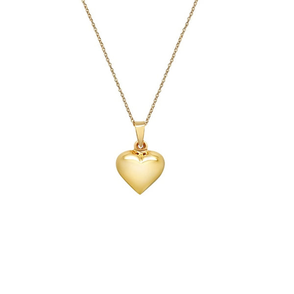 Ami Gold Chunky Loveheart Necklace