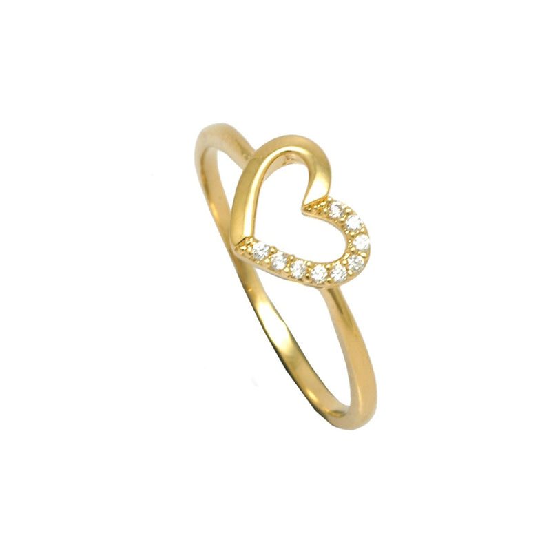 Amori Gold Loveheart Ring