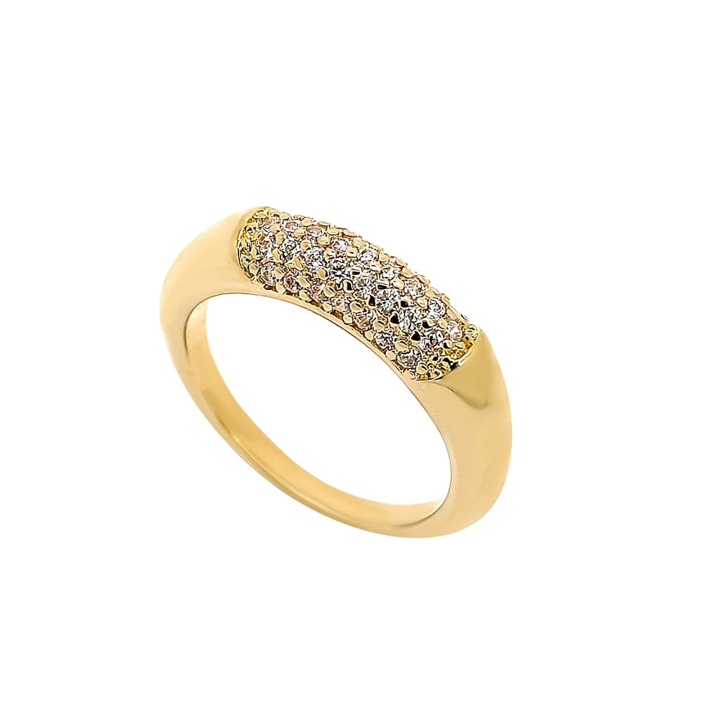 Gold Pavé Ring | Attica