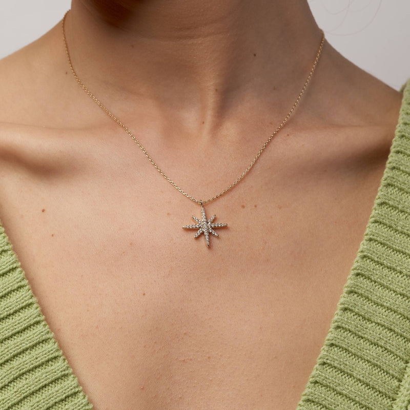Avellino Gold Star Necklace