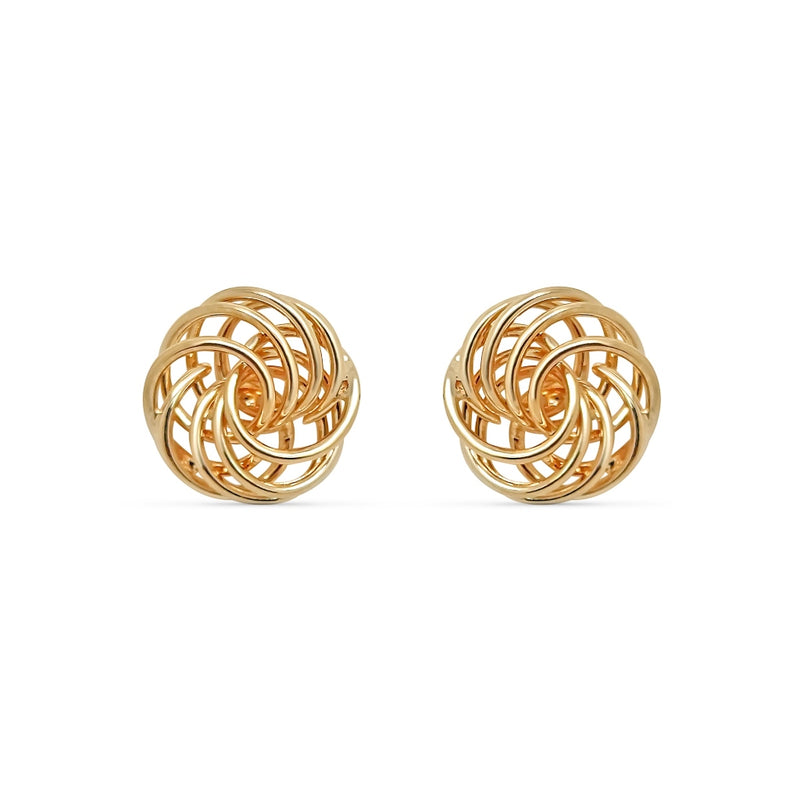 Gold Spiral Stud Earrings | Chalais