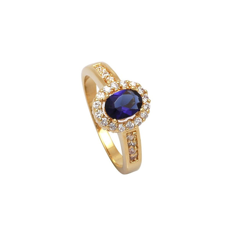 Chania Gold Sapphire Ring