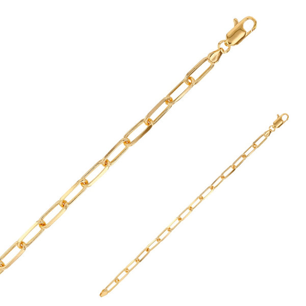 Colima Gold Chunky Paperclip Bracelet