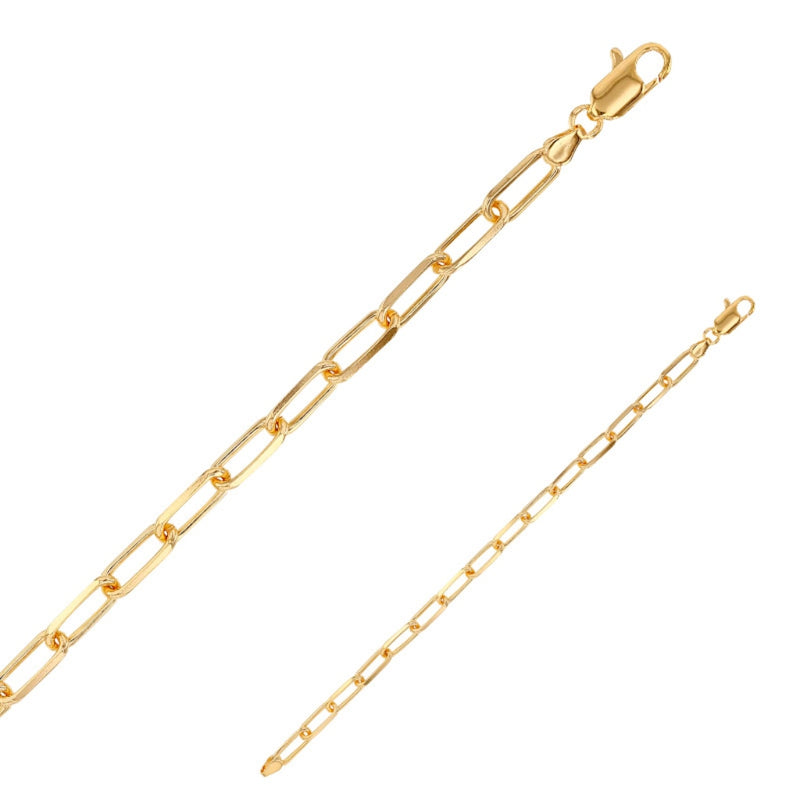Colima Gold Chunky Paperclip Bracelet