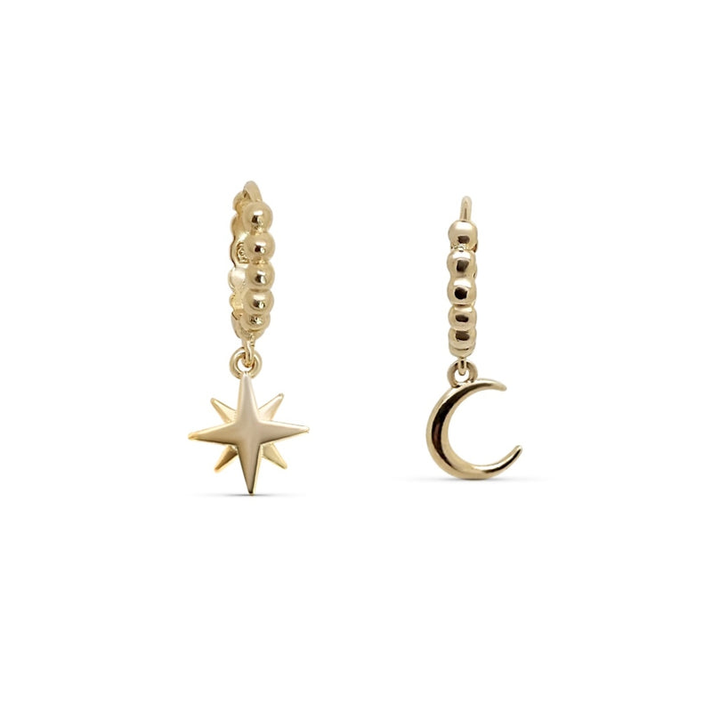 Sonas Gold Celestial Charm Earrings