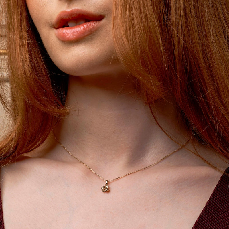 Duagh Gold Delicate Knot Necklace