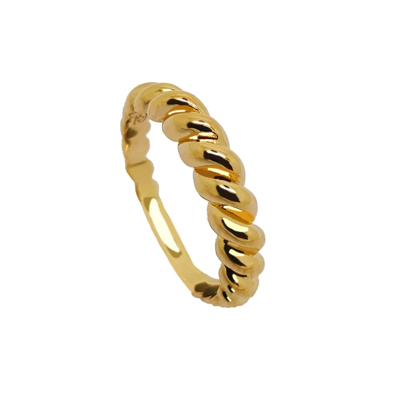 Elea Gold Croissant Ring