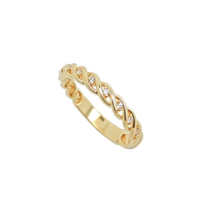 Ellis Gold Delicate Wire Band Ring