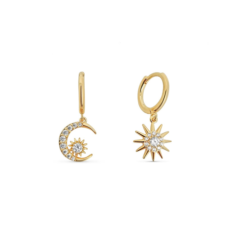 Estella Gold Celestial Charm Earrings