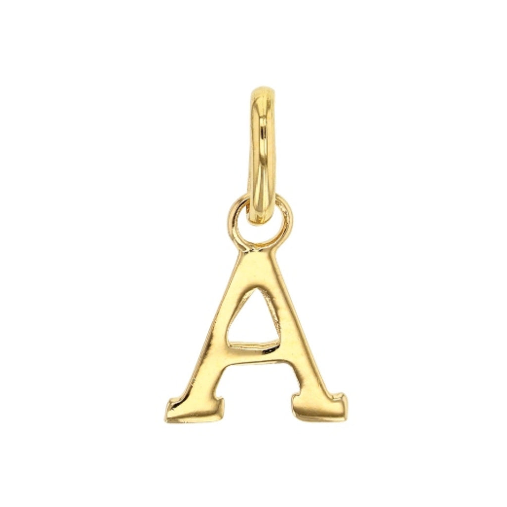 Gold Letter Pendant Necklace