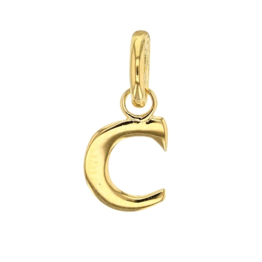 Gold Letter Pendant Necklace