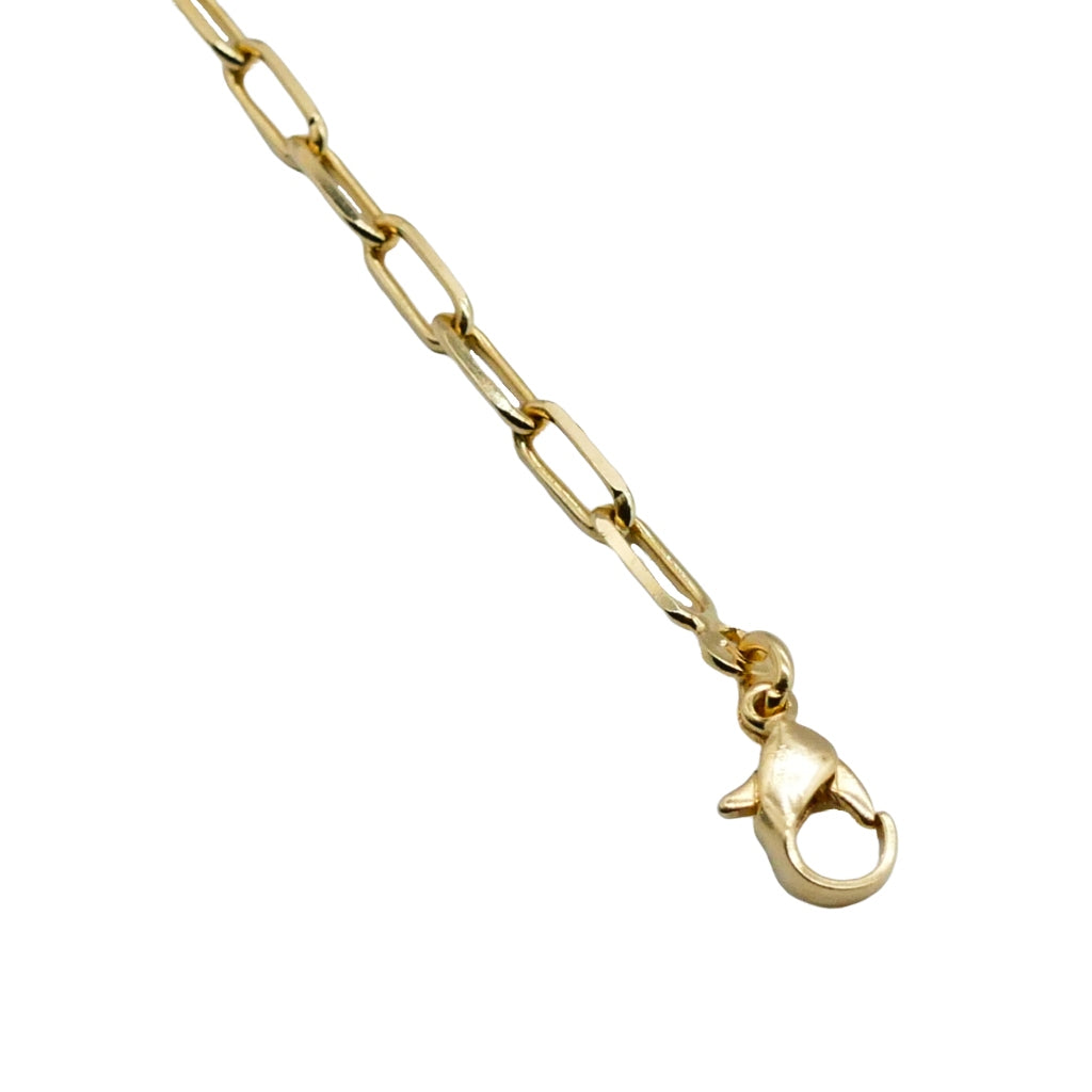 Zamora Gold Paperclip Chain Bracelet