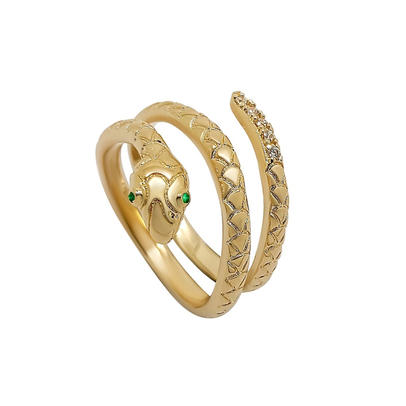 Kamena Gold Snake Ring