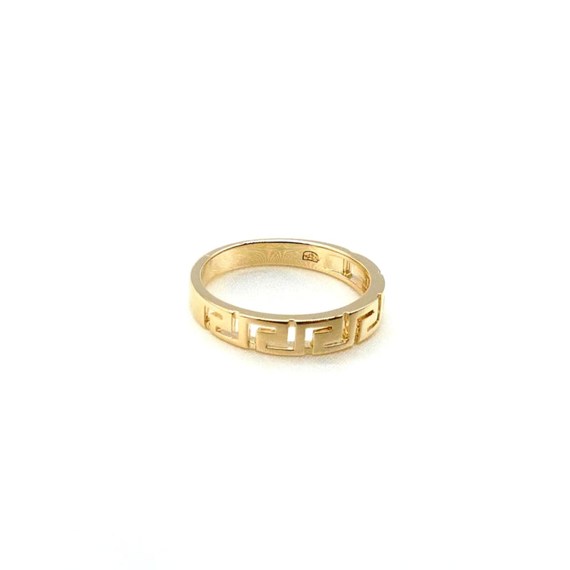 Kera Gold Greek Key Ring